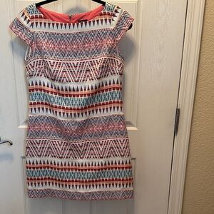 Vince Camuto Multicolor Geometric Mini Dress